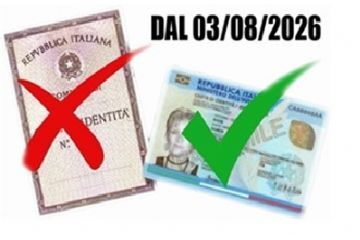 Avviso per i possessori di carta d'identità cartacea